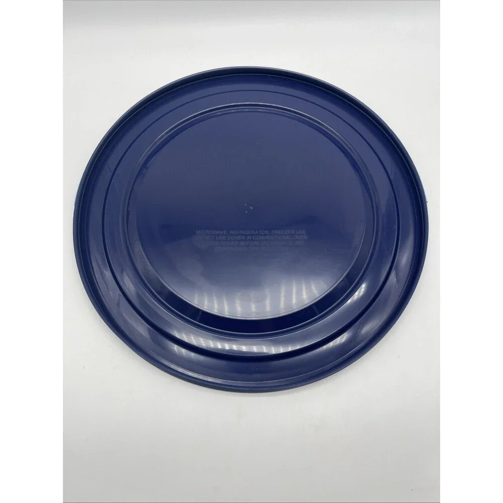 PYREX 7404-PC 4.5 Quart Dark Blue Plastic Storage Lid Cover for Glass Bowl